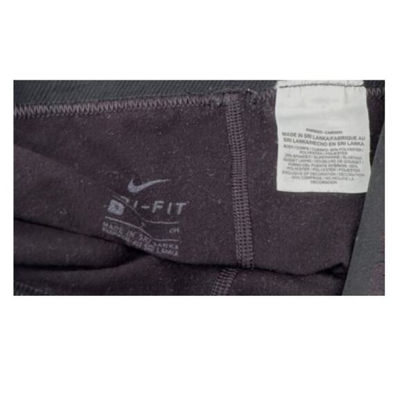 Nike Pro Dri-Fit Linear Rain Leggings Base Layer Women's Small Burgundy Wine - Picture 4 of 4